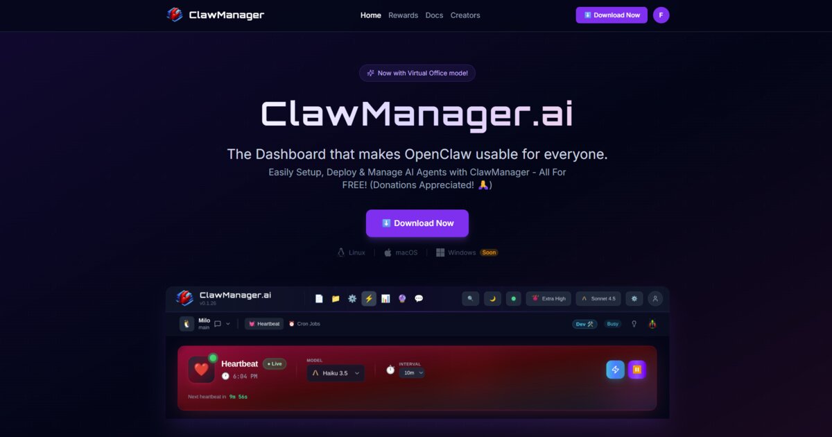OpenClaw Dashboard Built for the Age of AI Agents - ClawManager